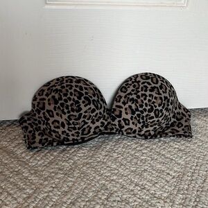 Bras N Things Animal Print Strapless Bra